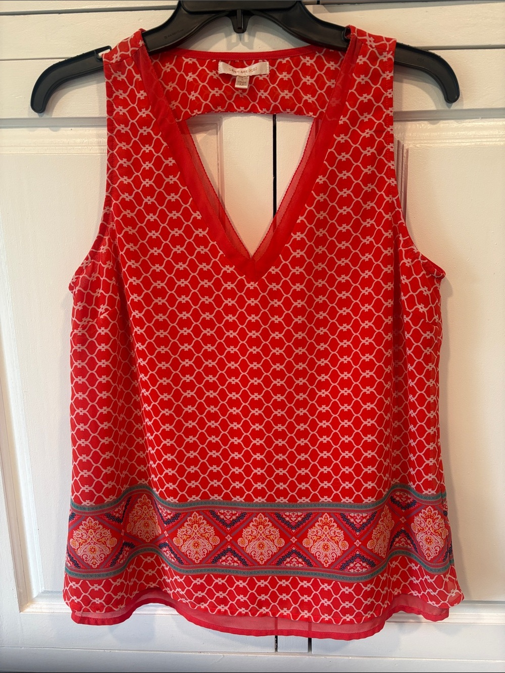 NWOT Skies Are Blue sleeveless v neck top